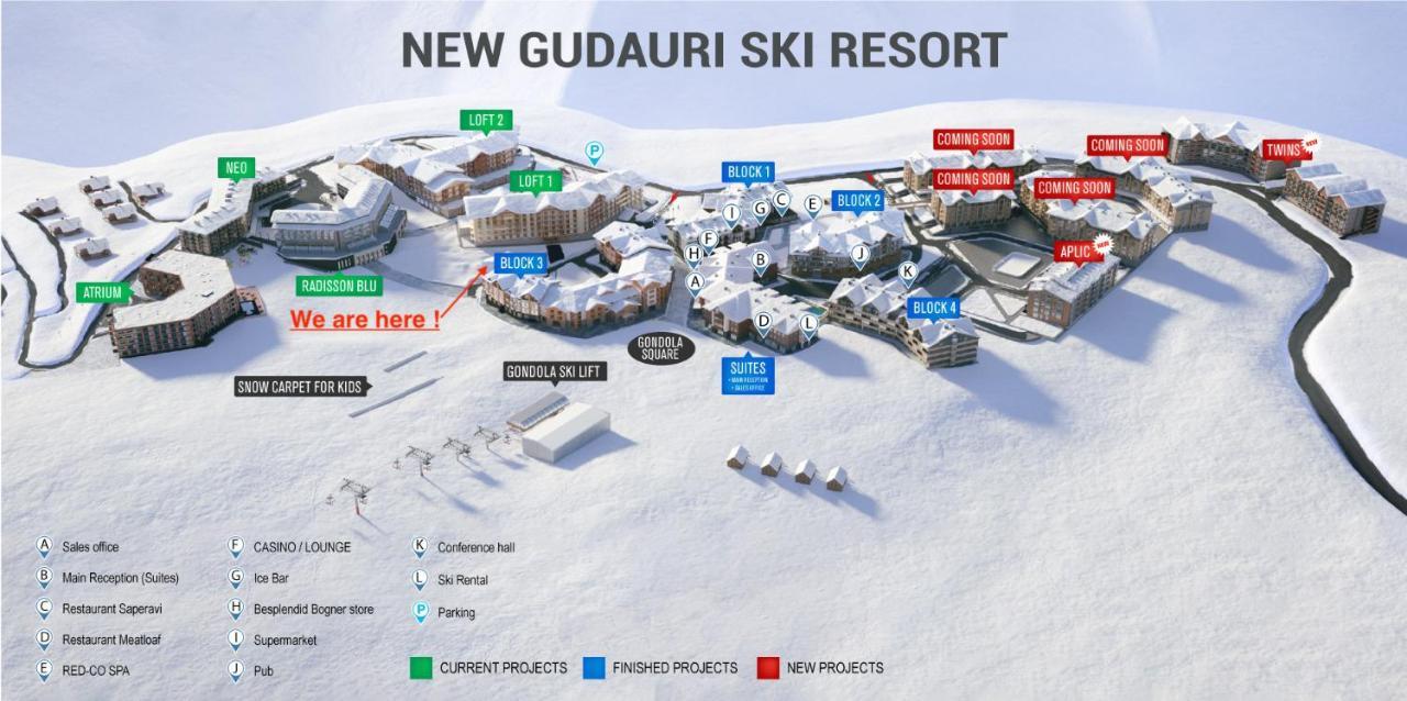 Duplex Apartment In New Gudauri Near Gondola Bagian luar foto